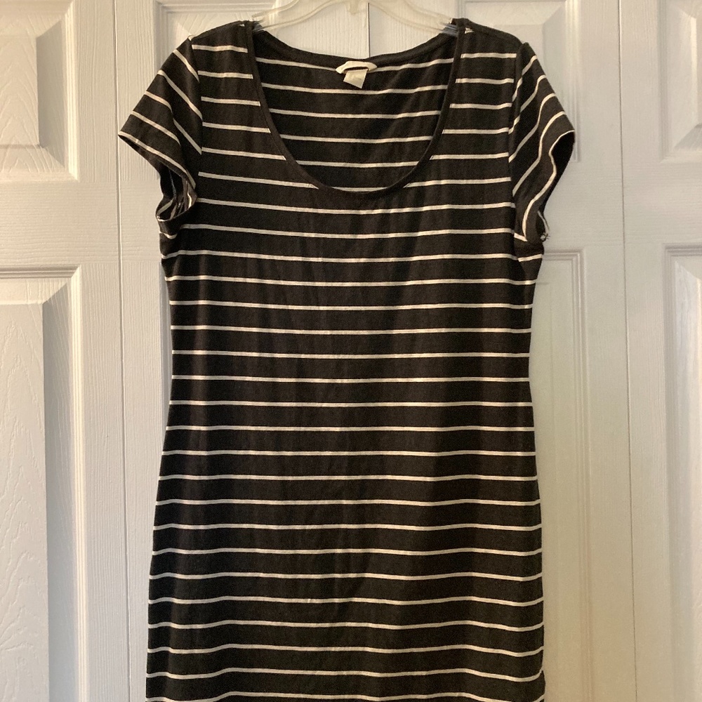 Striped mini dress